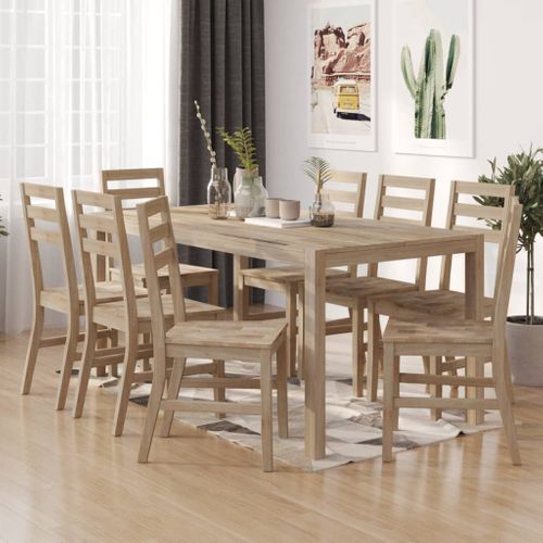 Chaises À Manger Lot De 8 Bois D'acacia Massif