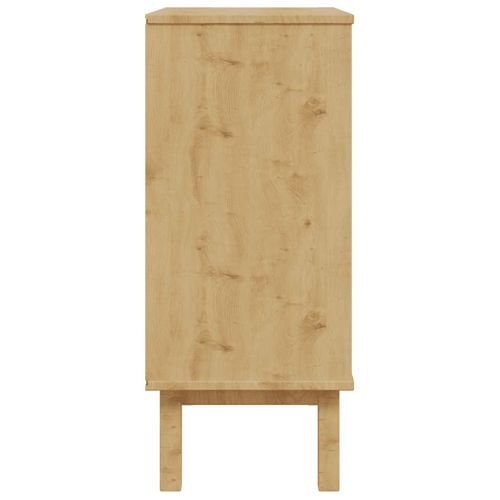 Meuble À Tiroirs "otta" Avec Plateau D'affichage 76,5x39,5x90 Cm Bois Massif Pin