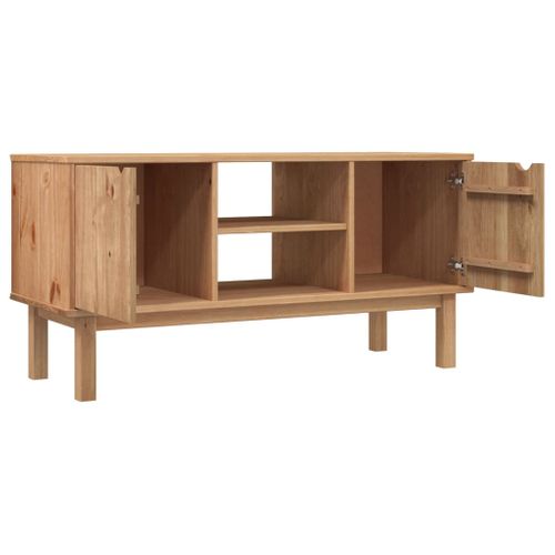 Meuble TV Otta 113,5x43x57 Cm Bois De Pin Massif