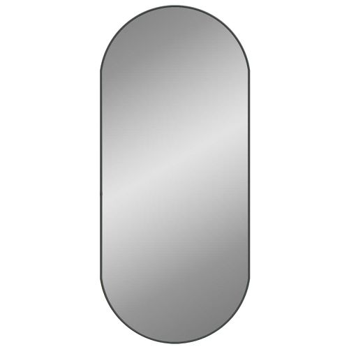 Miroir Mural Noir 100x45 Cm Ovale