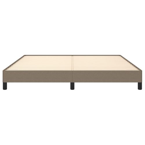 Cadre De Lit Sans Matelas Taupe 160x200 Cm Tissu