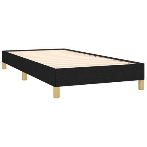 Cadre De Lit Noir 90x200 Cm Tissu