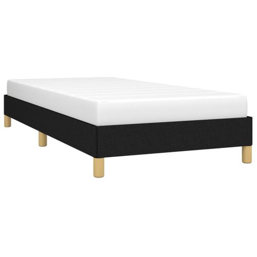 Cadre De Lit Noir 90x200 Cm Tissu