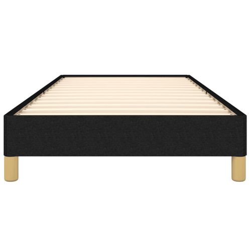 Cadre De Lit Noir 90x200 Cm Tissu