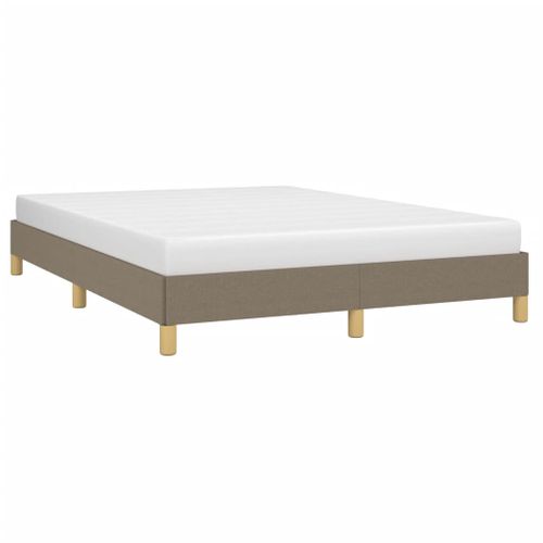 Cadre De Lit Sans Matelas Taupe 140x200 Cm Tissu
