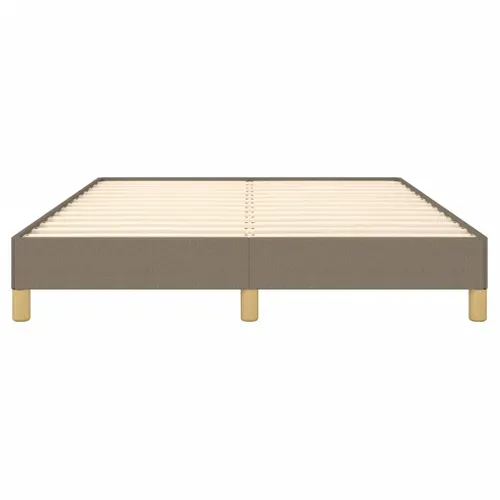 Cadre De Lit Sans Matelas Taupe 140x200 Cm Tissu