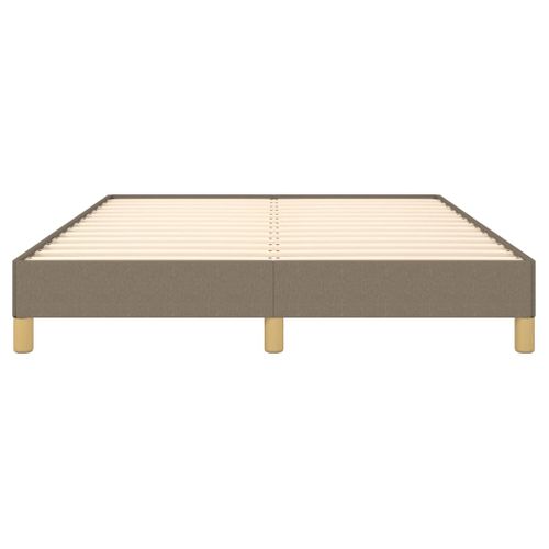 Cadre De Lit Sans Matelas Taupe 160x200 Cm Tissu