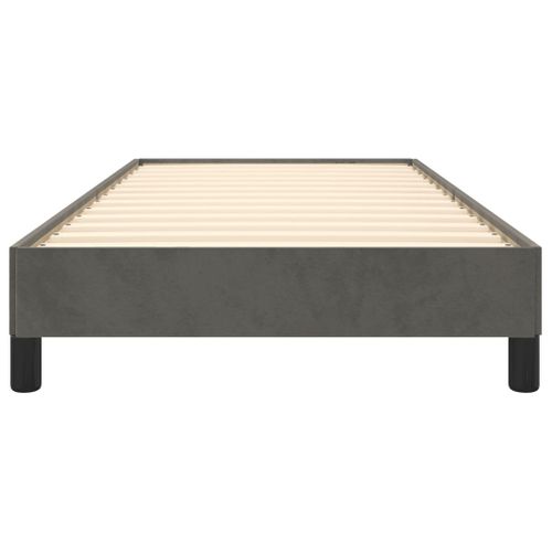 Cadre De Lit Sans Matelas Gris Foncé 90x200 Cm Velours