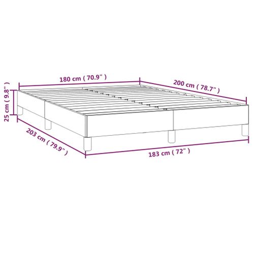Cadre De Lit Sans Matelas Rose 180x200 Cm Velours