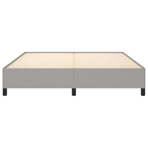 Cadre De Lit Sans Matelas Gris Clair 180x200 Cm Tissu