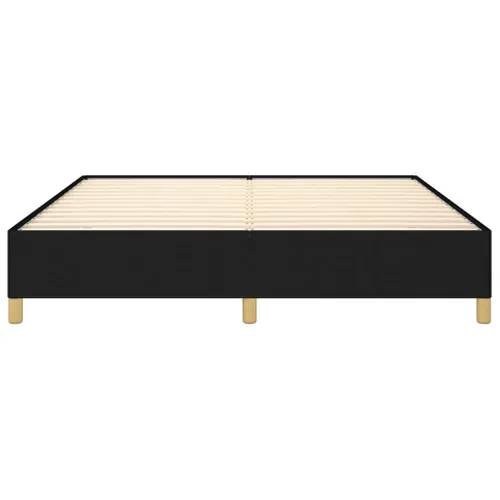 Cadre De Lit Sans Matelas Noir 160x200 Cm Tissu