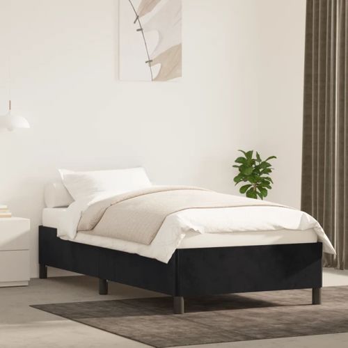 Cadre De Lit Noir 80x200 Cm Velours