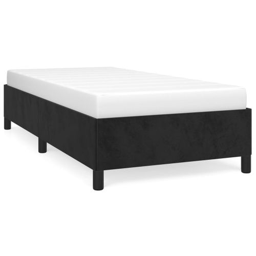 Cadre De Lit Noir 80x200 Cm Velours