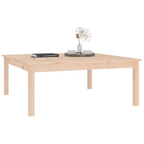 Table Basse 100x100x40 Cm Bois Massif De Pin