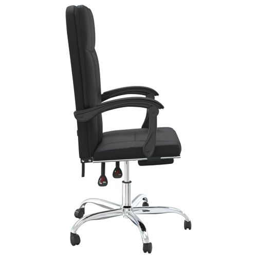 Fauteuil Inclinable De Bureau Noir Simili