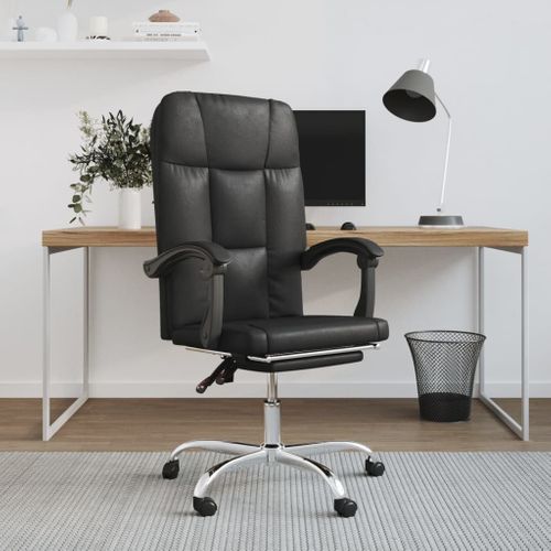Fauteuil Inclinable De Bureau Noir Simili