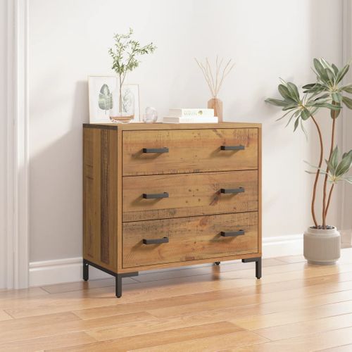 Commode 75x35x70 Cm Bois De Pin Massif