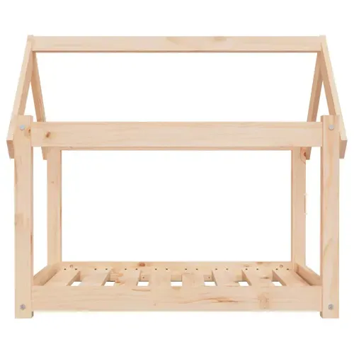 Lit Pour Chien 81x60x70 Cm Bois De Pin Solide
