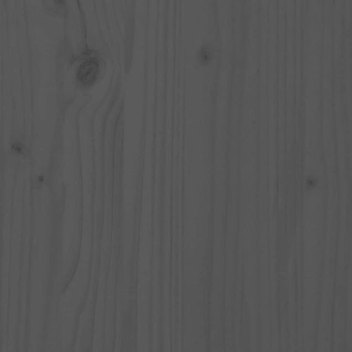 Lit Pour Chien Gris 111x80x100 Cm Bois De Pin Solide