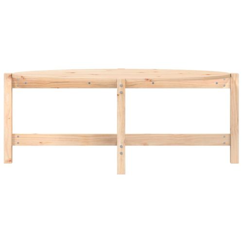 Table Basse 118x63x45 Cm Bois Massif De Pin
