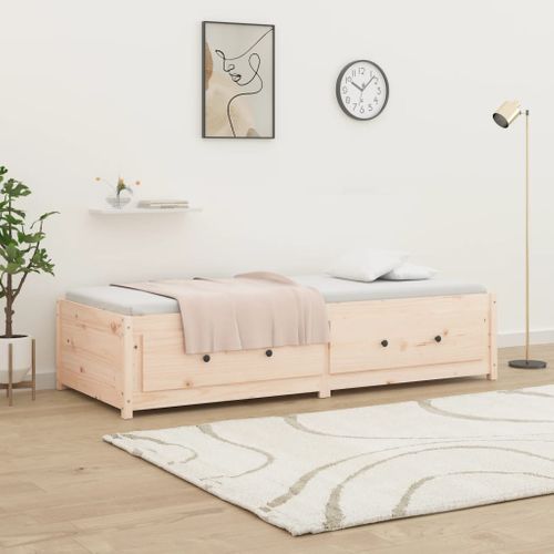 Lit De Jour Sans Matelas 90x190 Cm Bois De Pin Massif