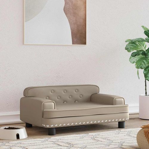 Lit Pour Chien Cappuccino 70x45x30 Cm Simili