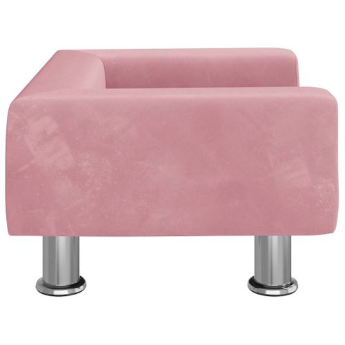 Lit Pour Chien Rose 50x40x26,5 Cm Velours