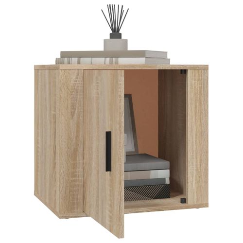 Tables De Chevet 2 Pièces Chêne Sonoma 50x39x47 Cm