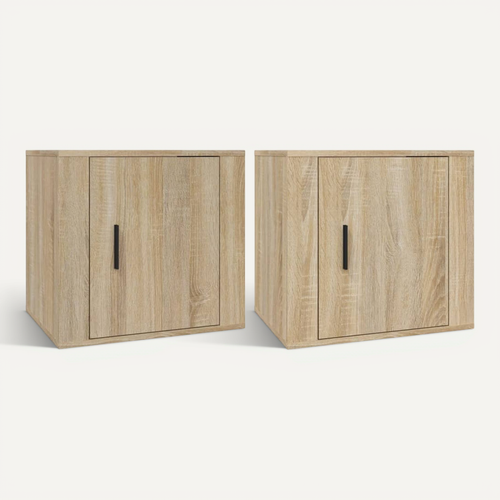 Tables De Chevet 2 Pièces Chêne Sonoma 50x39x47 Cm