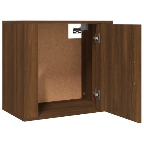 Tables De Chevet Murales 2 Pièces Chêne Marron 50x30x47 Cm
