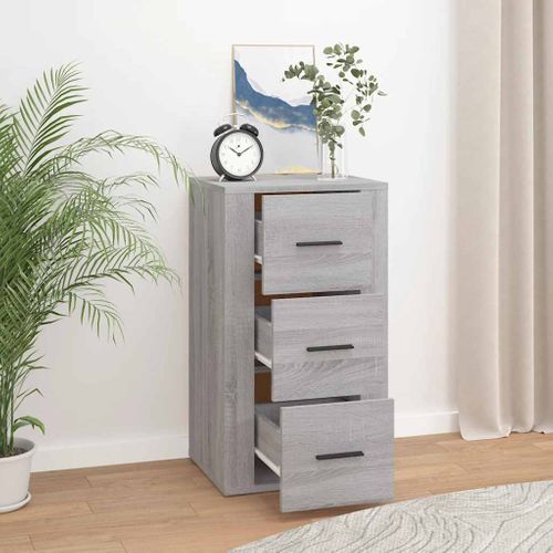 Buffet Sonoma Gris 40x33x70 Cm Bois Contreplaqué