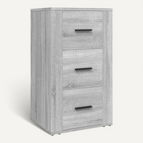 Buffet Sonoma Gris 40x33x70 Cm Bois Contreplaqué