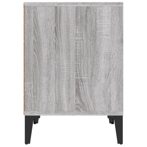 Tables De Chevet 2 Pièces Sonoma Gris 40x35x50 Cm