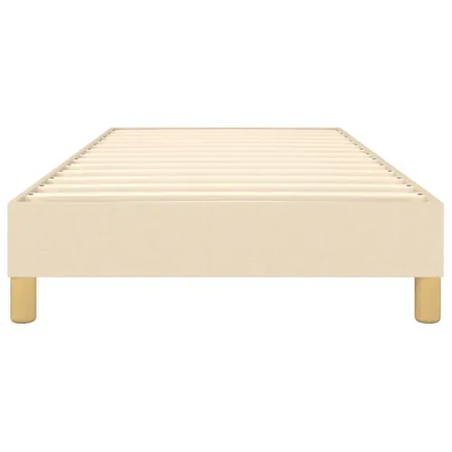 Cadre De Lit Crème 90x200 Cm Tissu