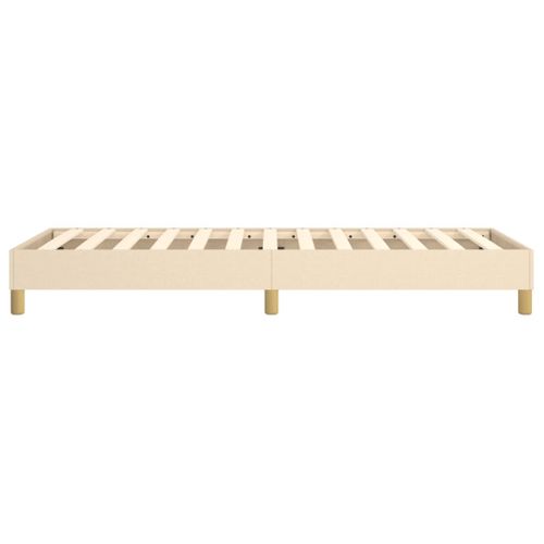 Cadre De Lit Crème 90x200 Cm Tissu