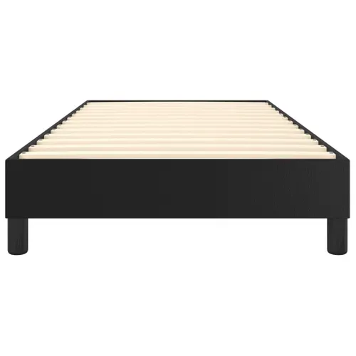 Cadre De Lit Base à Lattes Pieds Solides Simili Blanc 90x190 Cm