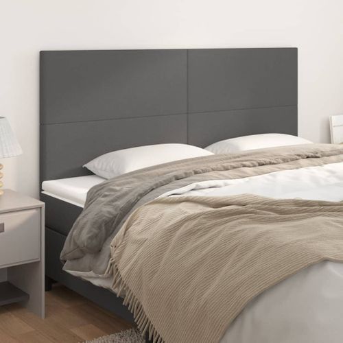 Tête De Lit Gris 160x5x118/128 Cm Simili