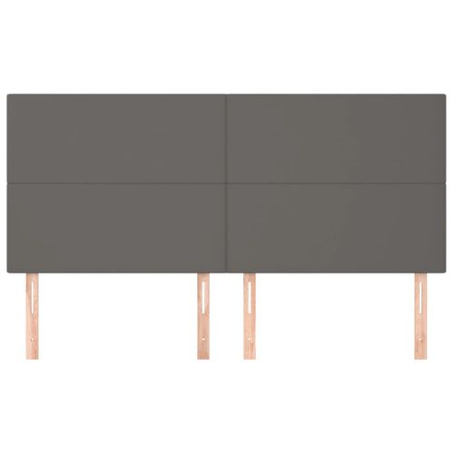 Tête De Lit Gris 160x5x118/128 Cm Simili