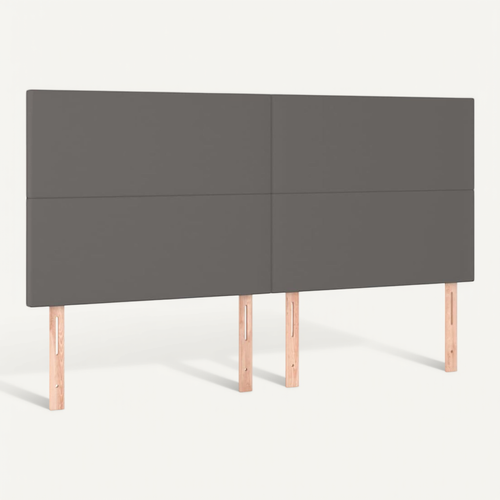 Tête De Lit Gris 160x5x118/128 Cm Simili