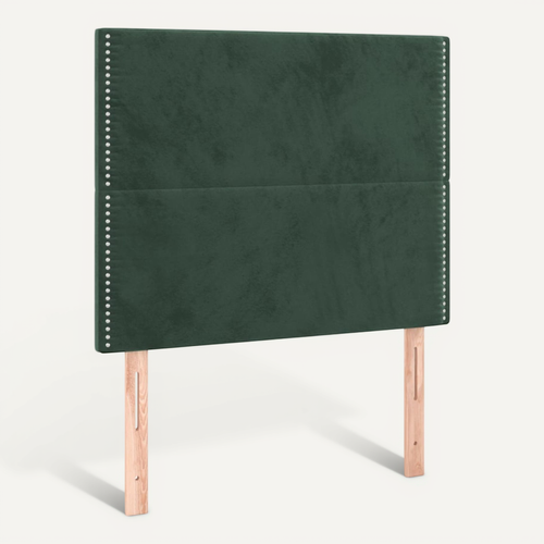 Tête De Lit Vert Foncé 100x5x118/128 Cm Velours