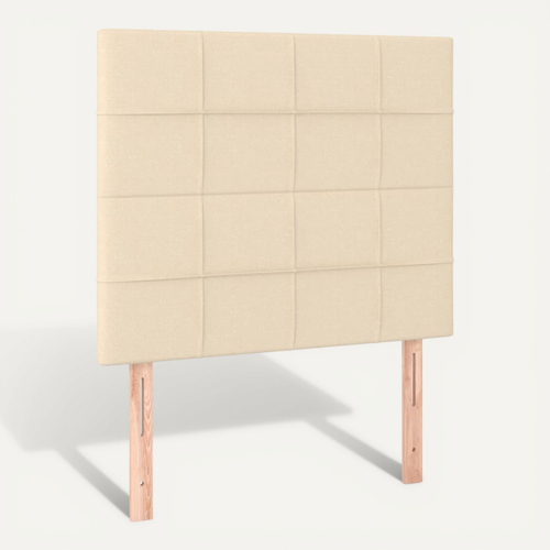 Tête De Lit Crème 100x5x118/128 Cm Tissu