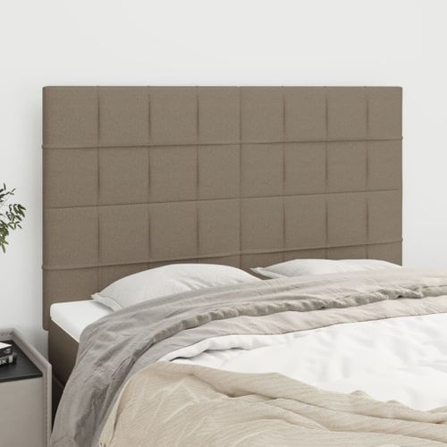 Tête De Lit Taupe 144x5x118/128 Cm Tissu
