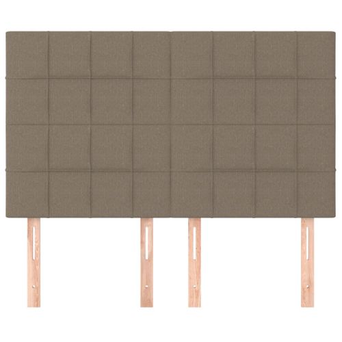 Tête De Lit Taupe 144x5x118/128 Cm Tissu