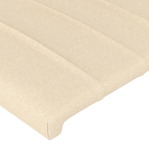 Tête De Lit Crème 160x5x118/128 Cm Tissu