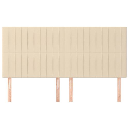 Tête De Lit Crème 160x5x118/128 Cm Tissu