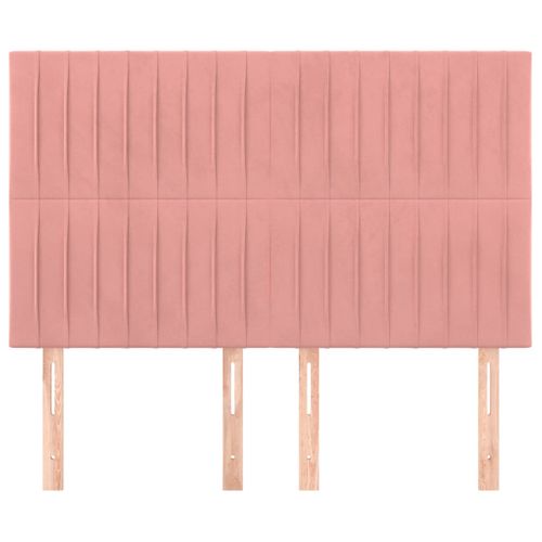 Tête De Lit Rose 144x5x118/128 Cm Velours