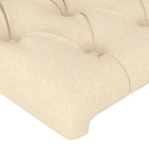 Tête De Lit Crème 180x7x118/128 Cm Tissu