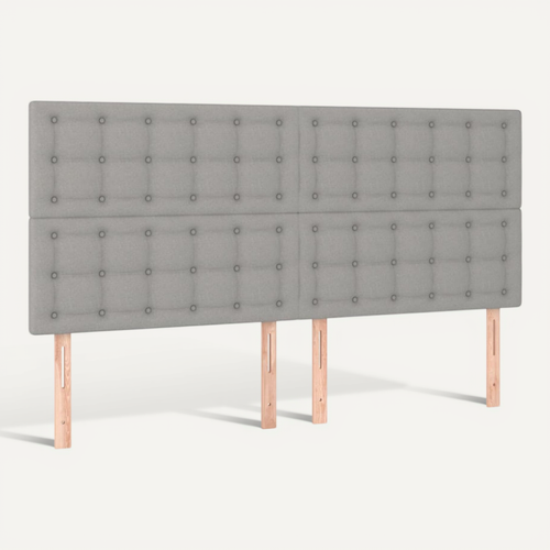 Tête De Lit Gris Clair 180 X 5 X 118/128 Cm Tissu