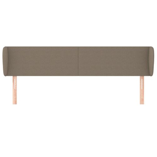 Tête De Lit Avec Oreilles Taupe 163x23x78/88 Cm Tissu