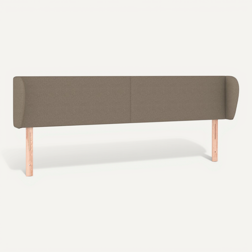 Tête De Lit Avec Oreilles Taupe 163x23x78/88 Cm Tissu